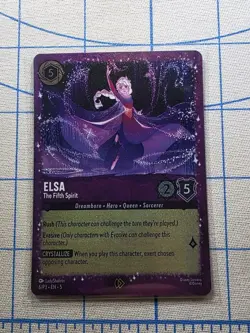 Elsa - The Fifth Spirit Promo Card 6/P3 Disney Lorcana TCG - Image 1