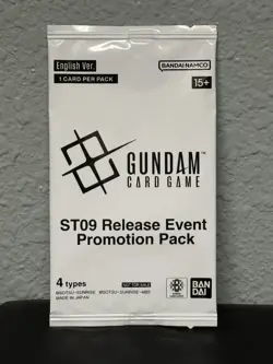 [ENGLISH] Gundam Card Game ST09 Release Event Promotion Pack *SEALED* - Image 1
