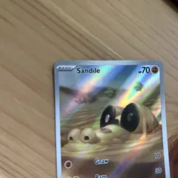 Pokemon TCG Sandile Rare Illustration Card SV1 Scarlet Violet Base 216/198 - Image 4