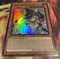YuGiOh! Nightmare Apprentice RA05-EN135 STAMPED ART Rarity Collection 5 NM Card - Image 2
