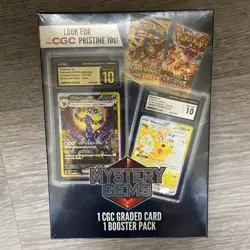 Pokemon Mystery Gems 1 Graded Card (CGC 10), 1 Booster Pack 2025! - Image 2