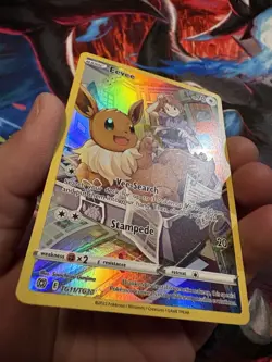Pokemon Eevee TG11/TG30 Trainer Gallery Holo Card Brilliant Stars Mint - Image 2