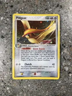 Pokemon TCG Cards Pidgeot 10/112 FireRed & LeafGreen FRLG Holo Rare LP * Swirl * - Image 1