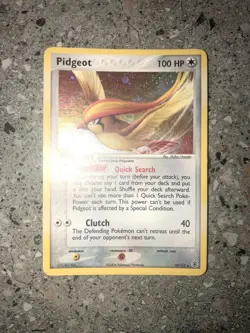 Pokemon TCG Cards Pidgeot 10/112 FireRed & LeafGreen FRLG Holo Rare LP * Swirl * - Image 3