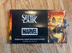 MTG Secret Lair x Marvel Venom Unleashed Rainbow Foil Sealed - Image 1