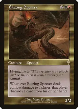 Blazing Specter 236 Rare Invasion Magic: The Gathering Lightly Played - Image 1