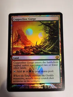 MTG NM Copperline Gorge Scars of Mirrodin Foil. Magic The Gathering - Image 1