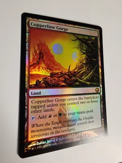 MTG NM Copperline Gorge Scars of Mirrodin Foil. Magic The Gathering - Image 3
