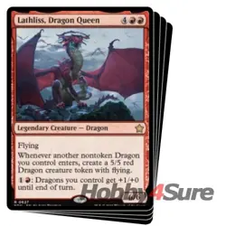 Lathliss, Dragon Queen (starter Collection) X4 M/NM Magic MTG Foundations - Image 1