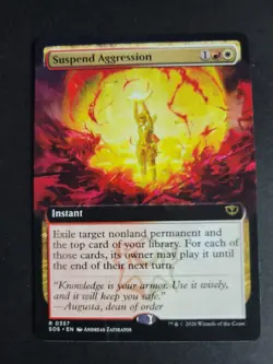 Suspend Aggression (Extended Art) Rare MTG Secrets of Strixhaven - Image 1