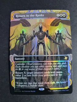 Return to the Ranks (Foil) Rare MTG Secrets of Strixhaven Mythical Archives - Image 1