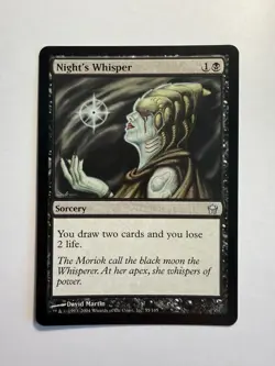 Night's Whisper 55 MTG Fifth Dawn - Image 1
