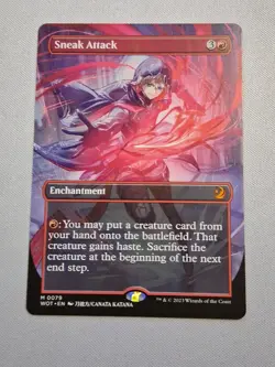 Sneak Attack ( Anime Borderless) Wilds of Eldraine Enchanting Tales LP - Image 1