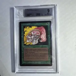 MTG BETA Llanowar Elves BGS 9 Quad+ MINT (with Gem Mint surface) 1993 - Image 1