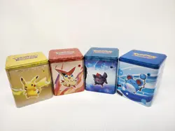 LOT OF 4 POKEMON Stacking Tins Empty - Image 1