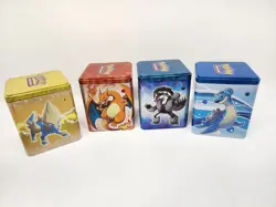 LOT OF 4 POKEMON Stacking Tins Empty - Image 2