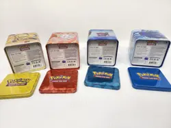 LOT OF 4 POKEMON Stacking Tins Empty - Image 4