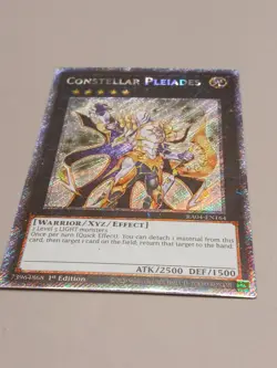Yugioh Constellar Pleiades RA04-EN164 1st Platinum Secret NM - Image 1