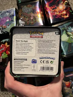 Pokemon TCG EMPTY Tin Lot Of 10 Storage Tins, Stack Em High Tins & Mini Tins - Image 4