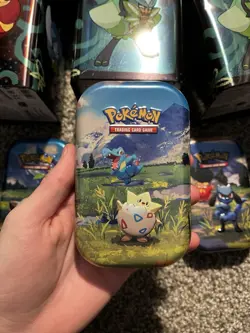 Pokemon TCG EMPTY Tin Lot Of 10 Storage Tins, Stack Em High Tins & Mini Tins - Image 5