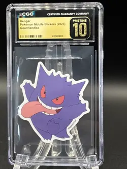 Pokemon Gengar Pokemon Mobile Stickers Gourmandise CGC 10 Pristine Pop 9 - Image 1