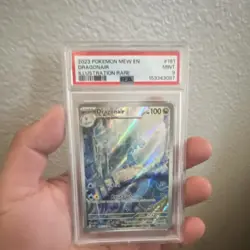 Pokemon Dragonair 181/165 Scarlet & Violet 151 Illustration Rare Holo PSA 9 2023 - Image 1