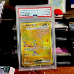Pikachu Ex 179/131 PSA 10 Perfect CopyUUPrismatic Evolutions English Pokemon - Image 1
