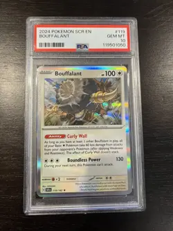 Pokemon Scr En-stellar Crown Bouffalant 119 PSA 10 GEM MINT - Image 1
