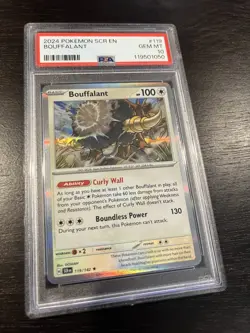 Pokemon Scr En-stellar Crown Bouffalant 119 PSA 10 GEM MINT - Image 2