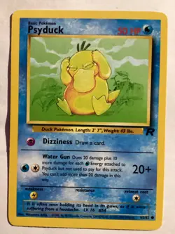 Pokemon WOTC TCG Vintage Psyduck 65/82 Team Rocket Regular MINT !! - Image 3