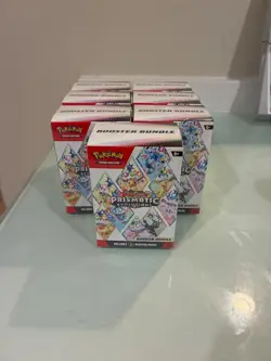 (Lot of 7) Pokemon TCG Prismatic Evolutions 💎 Booster Bundle, Sealed - Image 1