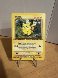 Pokemon TCG Pikachu 1st Edition Jungle 60/64 1999 50 HP Spark Common Regular - Image 1