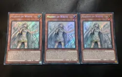 3x Maiden of White (Secret Rare) 25LP-EN018 Limited Edition Yugioh Playset NM - Image 1
