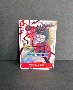 MONKEY.D.LUFFY (3RD ANNIVERSARY TOURNAMENT 3 BROTHERS PACK) ST01-012 NM - Image 1