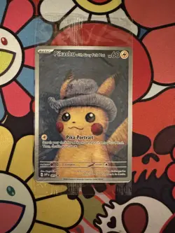 Pikachu with Grey Felt Hat 085 Promo Card Pokemon Van Gogh Museum Sealed NM/M - Image 1
