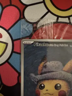 Pikachu with Grey Felt Hat 085 Promo Card Pokemon Van Gogh Museum Sealed NM/M - Image 2