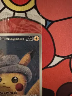 Pikachu with Grey Felt Hat 085 Promo Card Pokemon Van Gogh Museum Sealed NM/M - Image 3