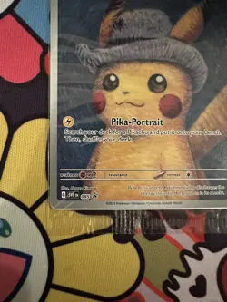 Pikachu with Grey Felt Hat 085 Promo Card Pokemon Van Gogh Museum Sealed NM/M - Image 4