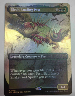 Blech, Loafing Pest (Borderless) - Near Mint MTG Secrets of Strixhaven - Image 1