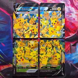 Pikachu V-Union Set - Pokemon Sword & Shield Promo Ultra Rare Holo Card NM - Image 1