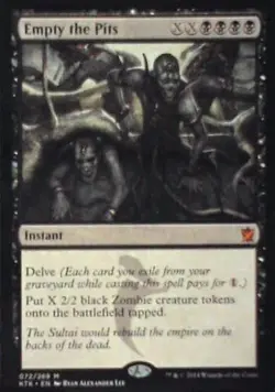 Empty the Pits - Khans of Tarkir: #72, Magic: The Gathering Nm R233 - Image 1