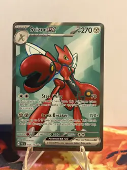 Pokemon TCG Scizor ex - 195/162 Ultra Rare SV05: Temporal Forces NM - Image 1