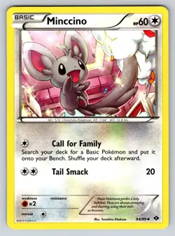Minccino 84/99 Next Destinies Pokemon TCG Uncommon LP Regular - Image 1