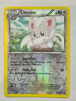 Cinccino 85/98 Uncommon Emerging Powers Pokemon Moderately Played - Image 1