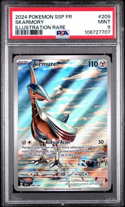PSA 9 Airmure AR 209/191- Pokemon EV8 : Etincelles Deferlantes - FR - Image 1