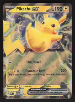 Pikachu ex 063/193 Pokemon TCG SV02: Paldea Evolved NM - Image 1