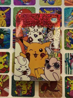 Pokemon Pikachu Vintage Pocket Monsters Vending HOLO Prism Sticker Nintendo 98 - Image 2