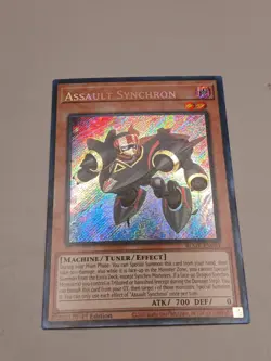 ASSAULT SYNCHRON 1ST EDITION SECRET RARE BLMR-EN003 NM YUGIOH! - Image 2