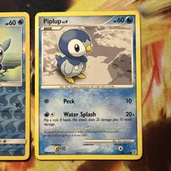 Pokemon Piplup Common SM - Cosmic Eclipse 54/236 NM Reverse Holo & 93/130 - Image 3