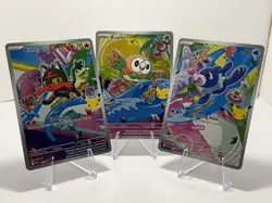 First Partner Illustration Collection Series 1 Gen 7 Alola Starters Pokemon TCG - Image 1